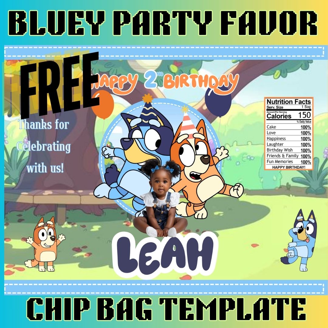 DIGITAL PRODUCT - FRIDAY FREEBIE - BLUEY CHIP BAG PNG